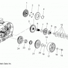 V14BA36/BW36 CROSS ROADS 8-BALL/CROSS ROADS CLASSIC ALL OPTIONS Drive train, primary drive - v14ba36  /  bw36 all option...