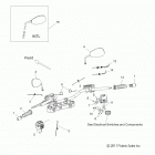 V14BA36/BW36 CROSS ROADS 8-BALL/CROSS ROADS CLASSIC ALL OPTIONS Steering, handlebar asm. and controls - v14ba36  /  bw36...