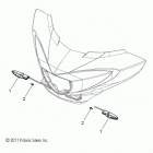 V14DA/DB/DW/TW/ZW36 CROSS COUNTRY/TOURING/15th ANNIVERSARY ALL OPTIONS Electrical, turn signal, front - v14da  /  db  /  dw  / ...