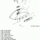 V14DA/DB/DW/TW/ZW36 CROSS COUNTRY/TOURING/15th ANNIVERSARY ALL OPTIONS Body, saddlebag asm., lid - v14da  /  db  /  dw  /  tw  ...