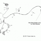 V14DA/DB/DW/TW/ZW36 CROSS COUNTRY/TOURING/15th ANNIVERSARY ALL OPTIONS Brakes, brake line, front, abs - v14da  /  db  /  dw  / ...