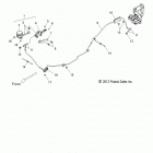 V14DA/DB/DW/TW/ZW36 CROSS COUNTRY/TOURING/15th ANNIVERSARY ALL OPTIONS Brakes, brake line, rear, non-abs - v14da  /  db  /  dw ...