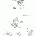 V14DA/DB/DW/TW/ZW36 CROSS COUNTRY/TOURING/15th ANNIVERSARY ALL OPTIONS Brakes, caliper, front and rear - v14da  /  db  /  dw  /...