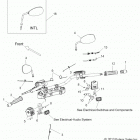 V14DA/DB/DW/TW/ZW36 CROSS COUNTRY/TOURING/15th ANNIVERSARY ALL OPTIONS Steering, handlebar asm. and controls - v14da  /  db  / ...