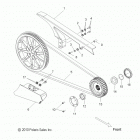 V14HA36/HS36 HAMMER 8 BALL/S INTL/S LE INTL Drive train, drive sprocket and belt and guards - v14ha3...