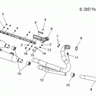 V14RB36 BOARDWALK ALL OPTIONS Engine, exhaust - v14rb36 all options