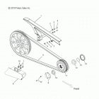 V14RB36 BOARDWALK ALL OPTIONS Drive train, drive sprocket and belt and guards - v14rb3...