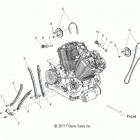V14WB36 HIGHBALL ALL OPTIONS Engine, cam chain - v14wb36 all options