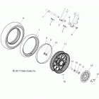 V14WB36 HIGHBALL ALL OPTIONS Wheels, front (laced) - v14wb36nx  /  nxa  /  nxc  /  ex
