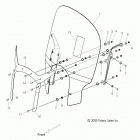 V13BW36/EW36 CROSS ROADS CLASSIC/HARD-BALL ALL OPTIONS Body, windshield - v13bw36 all options