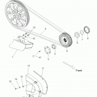 V13SW36/AW36 VISION/ANESS ALL OPTIONS Drive train, drive sprocket, belt, cover and guard - v13...