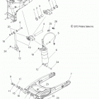 V13SW36/AW36 VISION/ANESS ALL OPTIONS Suspension, rear asm., swing arm and shock - v13sw36  / ...