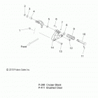 V13WB36 HIGHBALL ALL OPTIONS Chassis, footpeg, lh - v13wb36