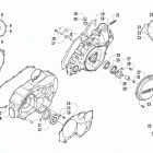 ATV 550 Clutch  /  v-belt  /  magneto cover assembly