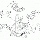 TRV 550 XT Передний багажник крыло и фара