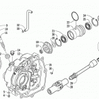 ATV 300 Transmission case assembly