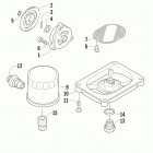 ATV 550 Oil filter  /  pump assembly