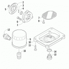 TBX 300 Oil filter  /  pump assembly