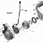 DS 450EFI Xxc, Xmx Магнето и электрическийй стартер