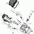 Outlander 800R EFI, STD, DPS, XT & XT-P Головка цилиндров передняя часть