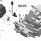 Outlander 500EFI STD, DPS & XT Коробка передач в сборе и 4x4 actuator