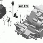 Outlander 650EFI XMR Коробка передач в сборе и 4x4 actuator