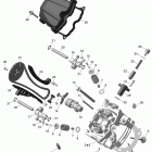 Outlander 800R EFI, STD, DPS, XT & XT-P Головка цилиндров передняя часть