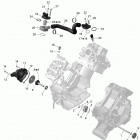 Outlander 800R EFI, STD, DPS, XT & XT-P Система охлаждения двигателя