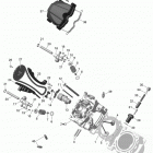Outlander MAX 1000EFI, DPS, XT & XT-P Головка цилиндров передняя часть