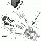 Outlander MAX 500EFI STD, DPS & XT Головка цилиндров передняя часть