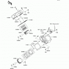 Brute Force 750 4x4i EPS (KVF750-HEF) Цилиндр(ы) /  поршень