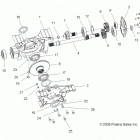 SPORTSMAN 800 EFI 6X6 FOREST - A14CF76FA Drive train, mid gearcase internals