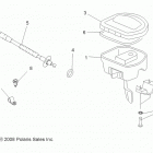 SPORTSMAN 800 EFI 6X6 FOREST - A14CF76FA Steering, controls and throttle asm. and cable