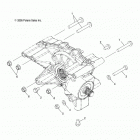 SPORTSMAN 800 EFI 6X6 FOREST - A14CF76FA Drive train, rear gearcase mounting