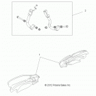 SPORTSMAN TOURING EPS 850/HO - A14DN8EAH/EAQ/EAR Body, handguards