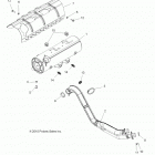 SPORTSMAN TOURING EPS 850/HO - A14DN8EAH/EAQ/EAR Глушитель