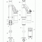SCRAMBLER 850 XP HO/EPS - A14GH85AD/EAI Подвеска-, амортизатор, задний