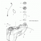 SCRAMBLER XP 850 HO EPS INTL - A14GH8EFI Топлевный бак