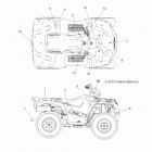 SPORTSMAN 400 HO 4X4/SE - A14MH46AA/AH/MS46AA Наклейки