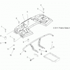 SPORTSMAN 400 HO 4X4/SE - A14MH46AA/AH/MS46AA Body, rear rack