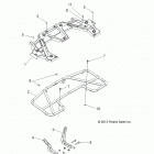 SPORTSMAN 400 HO 4X4/SE - A14MH46AA/AH/MS46AA Body, rear rack