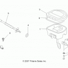 SPORTSMAN 800 EFI - A14MH76AA/AH Steering, controls and throttle asm. and cable