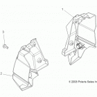 SPORTSMAN FOREST 850 - A14ZN8EFP Body, rear bumper