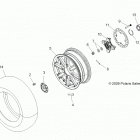SPORTSMAN FOREST 850 - A14ZN8EFP Wheels, front and hub
