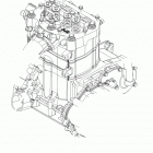 A13CF76FF SPORTSMAN FOREST 800 6X6 Двигатель длинный блок