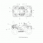 A13DN8EAF/EAL/EAR SPORTSMAN TOURING 850 HO EPS Наклейки