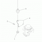 A13EA32FA TRAIL BOSS 330 INTL Engine, carburetor bracket