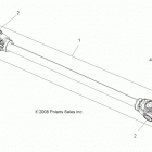 A13TN55AA/AZ SPORTSMAN X2 550 Drive train, prop shaft, front