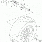 LT-F250 Переднее колесо