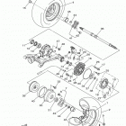 GRIZZLY 350 2WD YFM350TER/YFM350TEG/YFM350TEL Заднее колесо
